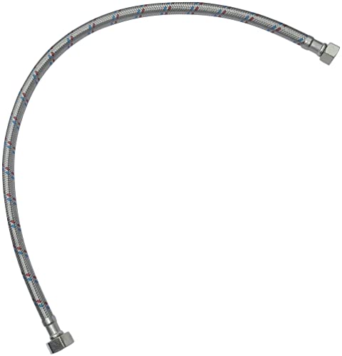 AERZETIX - C50995 - Flexibler anschlussschlauch - flexschlauch - 600mm - 1/2" weiblich - 3/8" weiblich - wasserhahn gesundheitlichen mischbatterie küche badezimmer sanitär AERZETIX - C50995 - Flexibler anschlussschlauch - flexschlauch - 600mm - 1/2" weiblich - 3/8" weiblich - wasserhahn gesundheitlichen mischbatterie küche badezimmer sanitär von AERZETIX