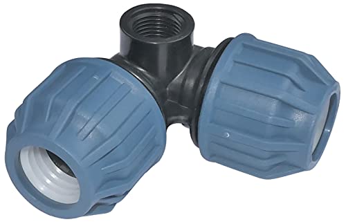 AERZETIX - C51559 - Winkel kompressions 90° pop-up Ø25mm x 1/2" sprinklerausgang weiblich - klemmverschraubung ellbogen innengewinde - aus polypropylen AERZETIX - C51559 - Winkel kompressions 90° pop-up Ø25mm x 1/2" sprinklerausgang weiblich - klemmverschraubung ellbogen innengewinde - aus polypropylen von AERZETIX