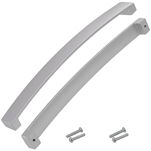 AERZETIX - C64316-2er-Set Möbelgriffen achsabstand 224 mm - für tür schrank wandschrank schublade einrichtung dekoration küche wohnzimmer montage - aus metall - finish: matt silber von AERZETIX