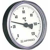 Bimetall Thermometer 0-120 Grad 63716 Gehäuse 80mm, 100mm Schaft, 1/2' Anschluss - Afriso von AFRISO