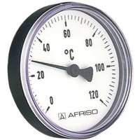 Bimetall Thermometer 0-120 Grad 63704 Gehäuse 63mm, Schaft 40mm, 1/2' Anschluss - Afriso von AFRISO