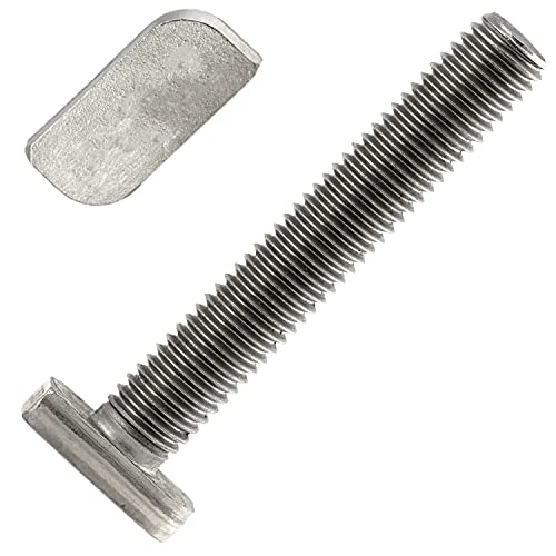 AG-BOX Hammerkopfschrauben M8x70mm (10 Stück) aus Edelstahl A2 V2A Wandöse Halterung Mastplatte Haken Öse Wandhaken Wandhalterung Decksplatte Ösenplatte Ösenplatte von AG-BOX