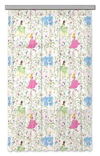 AG Design Disney Princess Prinzessinen Kinderzimmer Gardine/Vorhang, Stoff, Mehrfarbig, 140 cm x 245 cm von AG Design