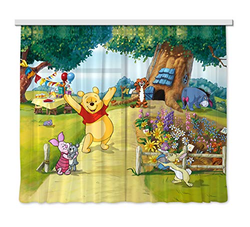 Gardine/Vorhang FCS xl 4309 Kinderzimmer Disney Winnie The Pooh, 180 x 160 cm von AG Design