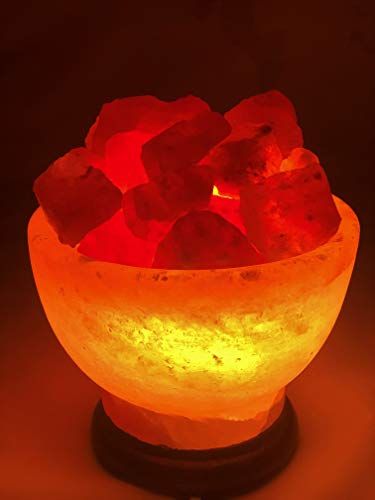 Salz Feuerschale Steinsalz -Salzkorb lampe Kristallsalz aus dem Vorgebirge des Himalaya* Direkt anbieter von Pakistan ink Birne und Klemmenfassung von AGT Salzwelten