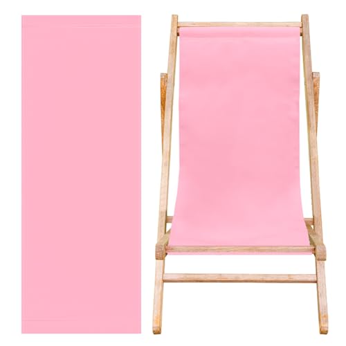 AHANDMAKER Beach Sling Chair Ersatzleinwand, Ersatz-Canvas Für Lässigen Loungesessel In Perlrosa, Einfacher Ersatzstoff Für Terrassenstühle, Für Den Strandstuhl, Sling-Stuhl (44.88x13.15,(5) cm) von AHANDMAKER