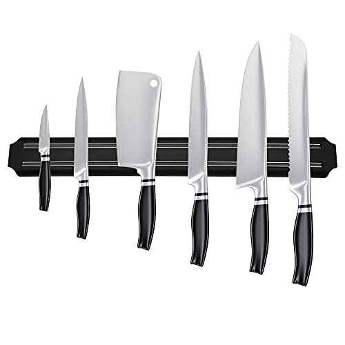 AIBAOBAO Magnetischer Messerhalter Magnetleiste Messer Selbstklebend für Messer Aus Edelstahl und Werkzeuge, Knife Holder Magnetic,Messerleiste Edelstahl für Wänden Eine Aufgeräumte Küchen,38cm von AIBAOBAO