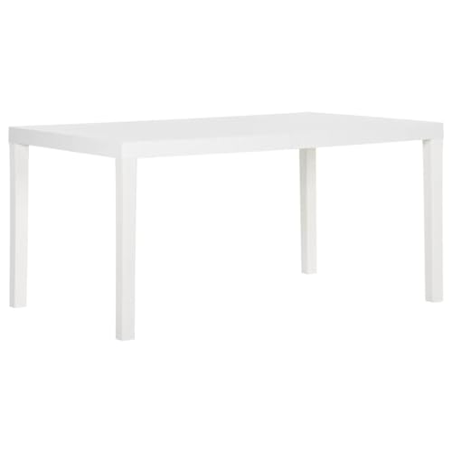 AIJUUKJP Furniture Home Tools Gartentisch 150x90x72cm PP Weiß von AIJUUKJP