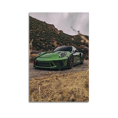 Sportwagen-Poster für Porsche 911 GT3 RS Super Car Poster Dekorative Malerei Leinwand Wandposter und Kunstbild Druck Moderne Familie Schlafzimmer Dekor Poster 60 x 90 cm von AIOX