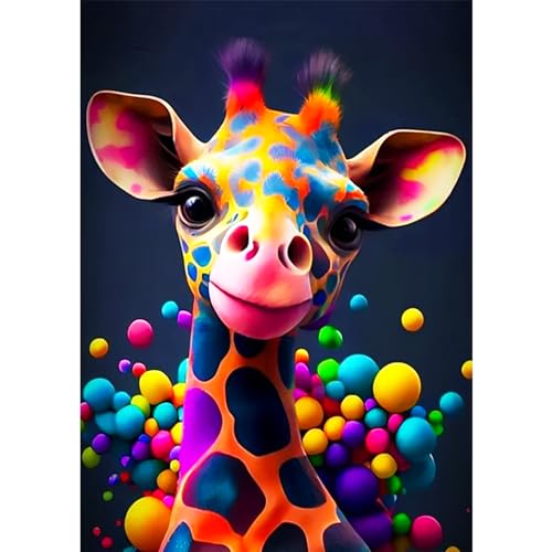 AIRDEA Kugel Giraffe Diamond Painting Erwachsene, 5D DIY Diamond Painting Bilde Malerei Kits für deko wohnzimmer, wanddeko, deko schlafzimmer 30x40cm von AIRDEA