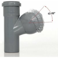 Airfit Gmbh&co.kg - Airfit HT-Abzweig einfach dn 110/50 x 45-88° stufenlos verstellbar von AIRFIT GMBH & CO. KG