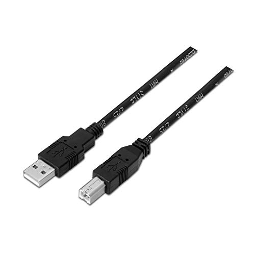 AISENS A101-0007 USB 2.0 Druckerkabel, 3 m, Schwarz von AISENS