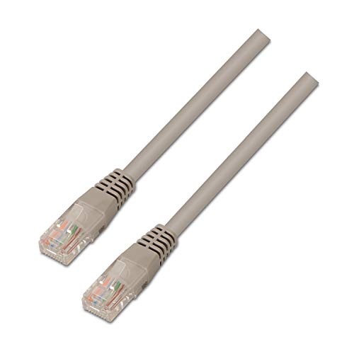 AISENS A133 – 0175 – Netzwerkkabel RJ45 Brauseschlauch (30 cm, 10/100 Mbit/s, Switch/Router/Modem/Patchpanel/Patchfeld/Access Point/Champs-) grau von AISENS