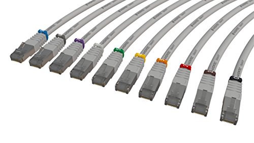 AIXONTEC® 0,5m CAT6a LAN-Kabel | 5er PACK Netzwerk - Patchkabel - Grau | 10 Gibabit Ethernet - Kabel | Cat 6a| S/FTP | PiMF | LSOH | | 2 X Cat6a RJ45 – Netzwerkstecker geschirmt | kompatibel zu CAT.5e / CAT5 / CAT 6 / CAT 7 / Kabel KAT | DSL Kabel / LAN Kabel/ Internet Kabel | 10/100/1000/10000Mbit/s | Geeignet für Switch, Router, Modem, Patchpannel, Access Point, X-Box,Spielkosole,Smart TV, Patchfelder, Fritzboxkabel von AIXONTEC