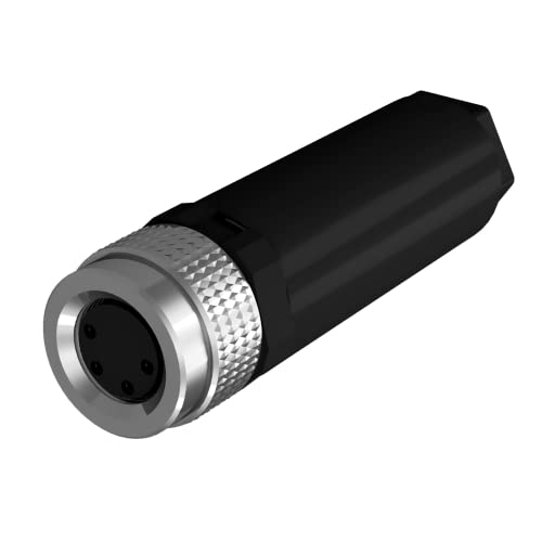 AIXONTEC M8 4 pin feldkonfektionierbarer Sensor Stecker weiblich A kodiert m8 Rundstecker m-8 Sensorleitung 4 polig Kabelverschraubung M 8 female SAC Sensor Aktor connector werkzeuglos toolless von AIXONTEC