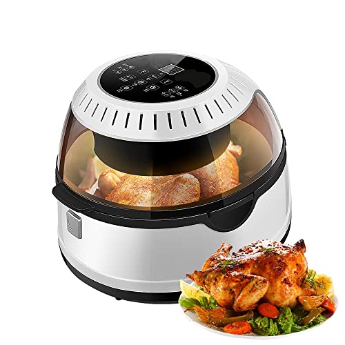 13L Multifunktions-Luftfritteuse – Kochen Sie schneller und köstlichere Mahlzeiten, 1100 W 230 ℃ Toaster-Ofen-Luftfritteuse mit Digitalanzeige, CE/FCC-Stabilisierung von AJIEYMXD