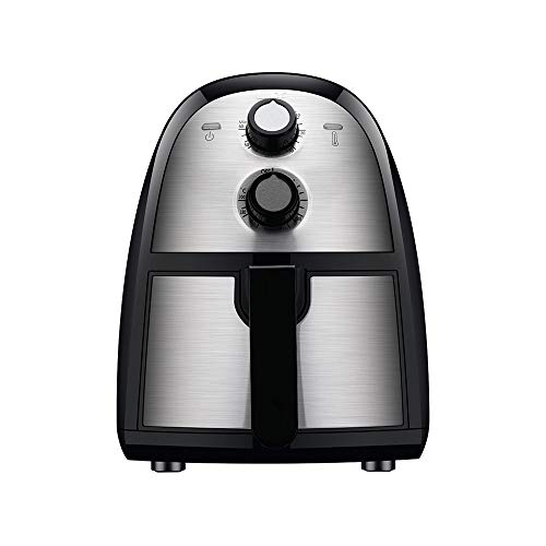 Intelligente Heißluftfritteuse mit ölfreiem Toaster, Drehspieß und Dörrgerät mit digitalem LED-Touchscreen, 1350 W, 5-l-Topf, Küchen-Gedenktag von AJIEYMXD