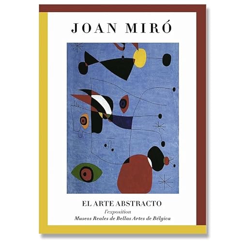 AJYSD HQPLB Juan Miró Poster Abstrakte Kunst Einfache Drucke Juan Miró Wandkunst Kreativität Leinwand Malerei Für Wohnzimmer Schlafzimmer Dekor Bilder 20x30cmx1 Kein Rahmen von AJYSD HQPLB