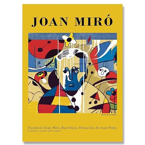 AJYSD HQPLB Juan Miró Poster Porträt Abstrakte Drucke Juan Miró Wandkunst Kreativität Leinwand Malerei Für Wohnzimmer Schlafzimmer Dekor Bilder 20x30cmx1 Kein Rahmen von AJYSD HQPLB