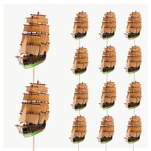 Cupcake-Dekoration für Geburtstagsparty, Schiff, 14 Stück von AK Giftshop