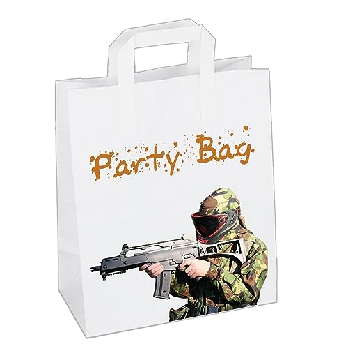 Paintball Partytüten Goody Loot Treat Geschenktüten (6 Stück) von AK Giftshop