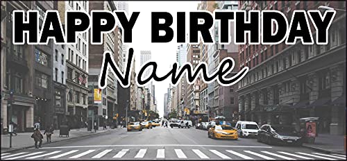 Personalisierbares New-York-Geburtstagsbanner – Poster – Party-Dekorationen – jeder Name Verwandte (2 Stück) von AK Giftshop