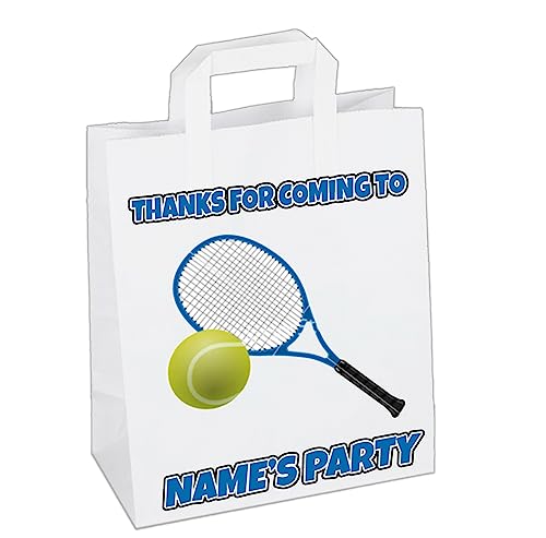 Personalisierte Tennis-Partytüten, 6 Stück, 6 Stück von AK Giftshop