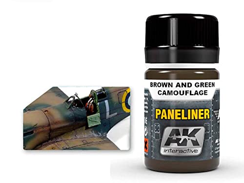 AK AIR Weathering AK2071 Paneliner for brown and green camouflage (35ml) von AK Interactive