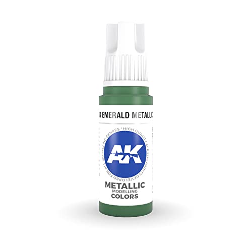 AK Interactive 3rd Gen Acrylic Emerald Metallic Green 17ml von AK Interactive