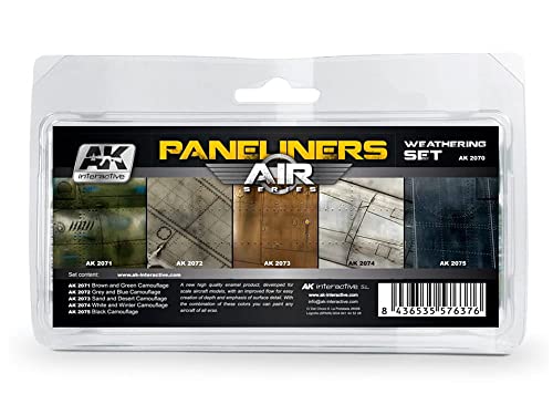 AK Weathering AIR SET AK2070 PANELINERS WEATHERING (5x35ml) von AK Interactive