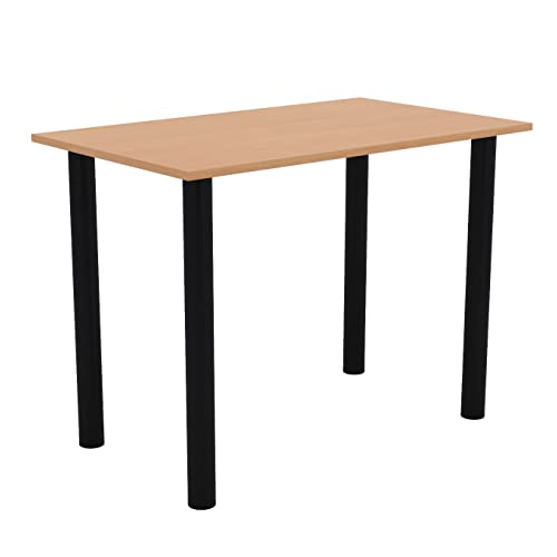 AKKE Esszimmertisch 100 cm x 50 cm Esstisch Kleiner Tisch Küchentisch Schreibtisch Dining Table Esszimmermöbel Schwarze Beine von AKKE