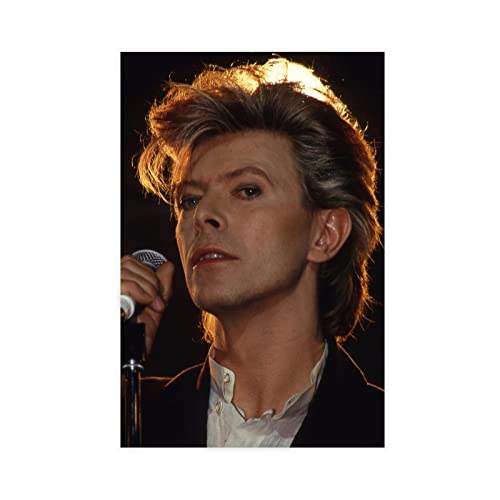 David Bowie Poster 29 Leinwand-Poster, Wandkunst, Dekoration, Bild für Wohnzimmer, Schlafzimmer, Dekoration, Rahmen-Stil, 60 x 90 cm von AKSEKA