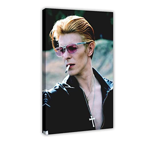 David Bowie Poster 44 Leinwand-Poster, Wandkunst, Dekoration, Bild für Wohnzimmer, Schlafzimmer, Dekoration, Rahmen-Stil, 30 x 45 cm von AKSEKA