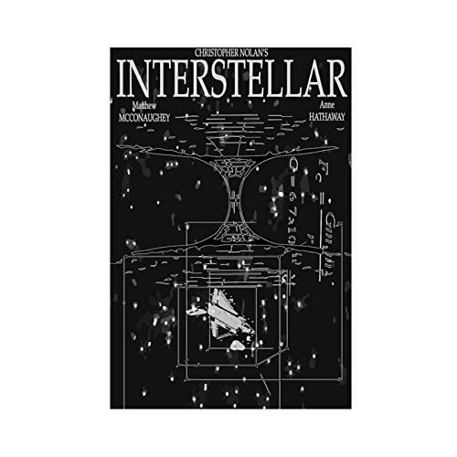 Movie Interstellar Poster 8 Leinwand Poster Wandkunst Dekor Bild Gemälde für Wohnzimmer Schlafzimmer Dekoration Rahmen Stil 40 x 60 cm von AKSEKA