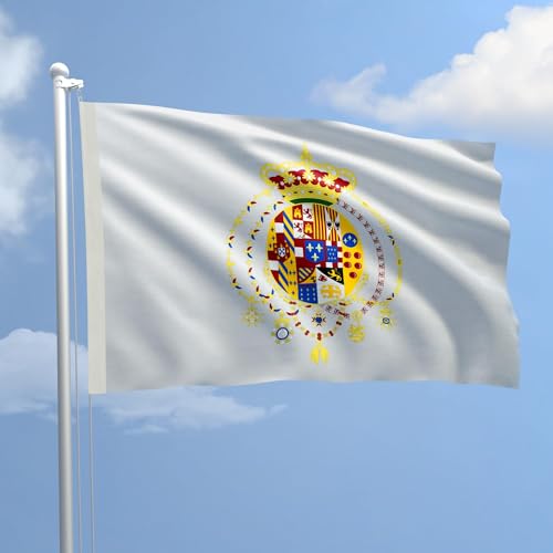 Flagge Sizilien Borbonica 200 x 300 cm aus nautischem Polyester 115 g/m² mit doppelter Randfalte, Seil und Mantel. Geeignet sowohl für Innen- und Außenbereich von AL PRODUCTION