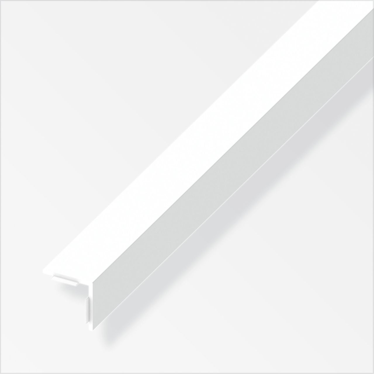 alfer Winkel 1 m, 15 x 15 mm PVC (Kunststoff) glatt weiss von ALFER