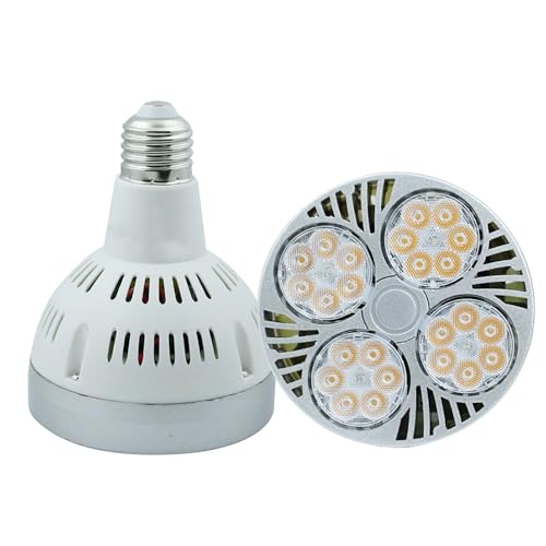 ALIVIM 2 Stück PAR30 E27 35W 220V LED Spot Glühbirne Lampe Innenbeleuchtung Für LED Schienenlicht Home Living Room Shop,Cold white von ALIVIM
