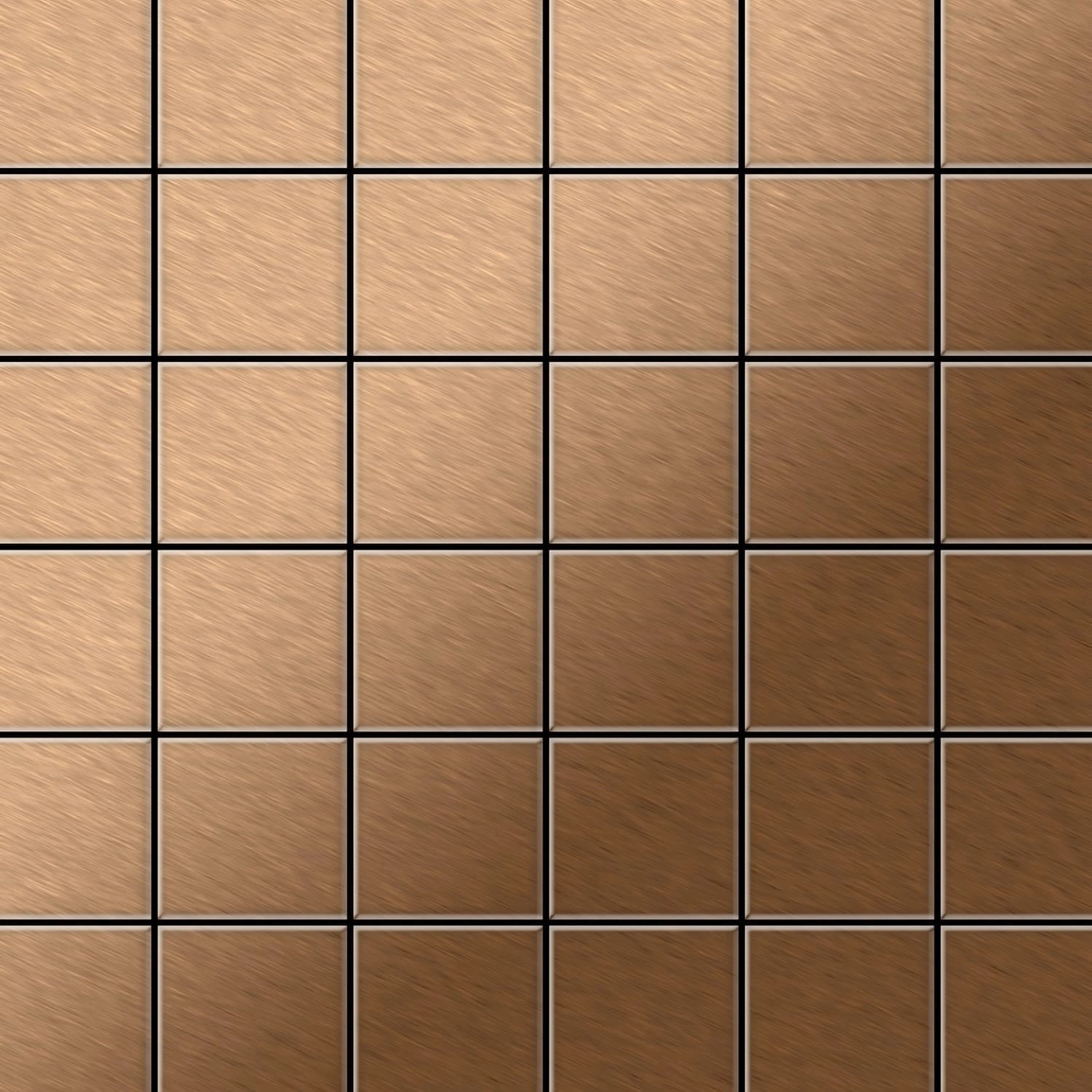 ALLOY Mosaik Fliese Massiv Metall Titan Gebürstet Kupfer 1,6mm Stark Cinquanta-ti-ab 1 Paket mit 10 Matten 0,94 m2 Kupfer ALLOY Mosaik Fliese Massiv Metall Titan Gebürstet Kupfer 1,6mm Stark Cinquanta-ti-ab 1 Paket mit 10 Matten 0,94 m2 Kupfer von ALLOY