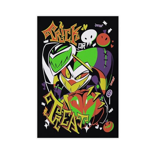ALNILA Anime Helluva Boss 1 Leinwand-Poster, Wandkunst, Dekor, Bild, Gemälde für Wohnzimmer, Schlafzimmer, Dekoration, ungerahmt, 30 x 45 cm von ALNILA