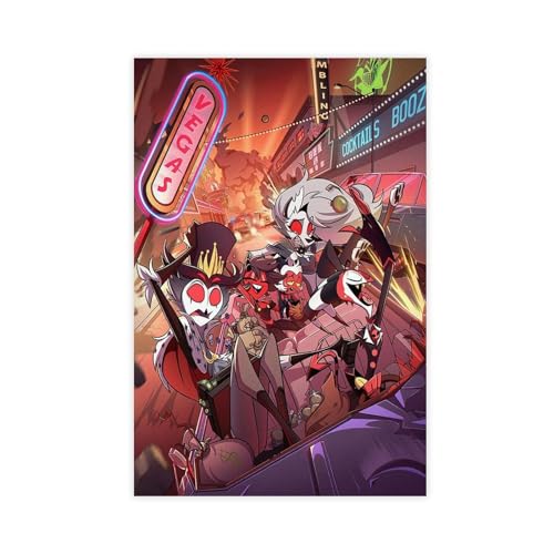 ALNILA Anime Helluva Boss 13 Leinwand-Poster, Schlafzimmer, Dekoration, Sport, Landschaft, Büro, Raumdekoration, Geschenk, ungerahmt, 40 x 60 cm von ALNILA