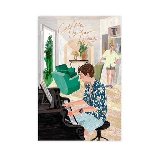 ALNILA Filmposter "Call Me By Your Name", 6 Stück, für Schlafzimmer, Dekoration, Sport, Landschaft, Büro, Raumdekoration, Geschenk, ungerahmt, 50 x 75 cm von ALNILA