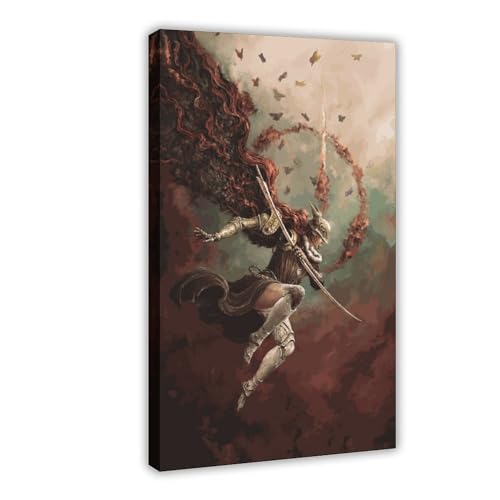 ALNILA Malenia 3 Leinwandposter Schlafzimmer Dekor Sport Landschaft Büro Zimmer Dekor Geschenk Rahmen Stil 40 x 60 cm von ALNILA