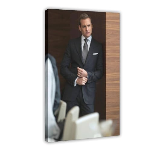 ALNILA TV Suits Harvey Specter Leinwand-Poster, Wandkunst, Dekor, Bild, Gemälde für Wohnzimmer, Schlafzimmer, Dekoration, Rahmenstil, 50 x 75 cm von ALNILA