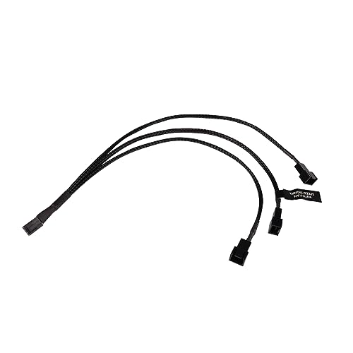 Alphacool 18693Y-Splitter 3-Pin auf 3x 3-Pin 30cm Kabel Modding gesleevt schwarz von Alphacool