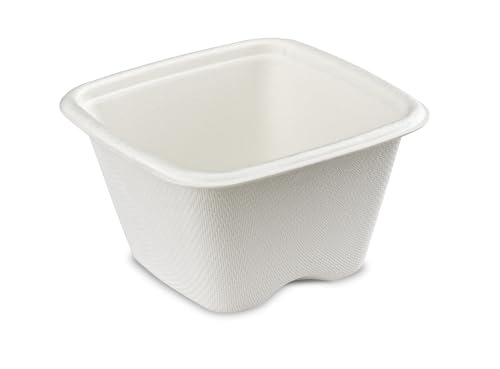 ALPHAFORM Pyramidenglas, 140 ml, aus weißer Bagasse, 50 Stück von ALPHAFORM