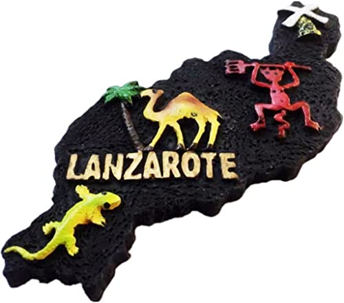 Lanzarote Spanien Magnet Kühlschrank Kühlschrank Magnet Dekoration Aufkleber Souvenir Harz Handwerk Küche Whiteboard von ALTKO