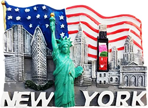 New York USA Magnet Kühlschrank Kühlschrank Magnet Dekoration Aufkleber Souvenir Harz Handwerk Küche Whiteboard von ALTKO