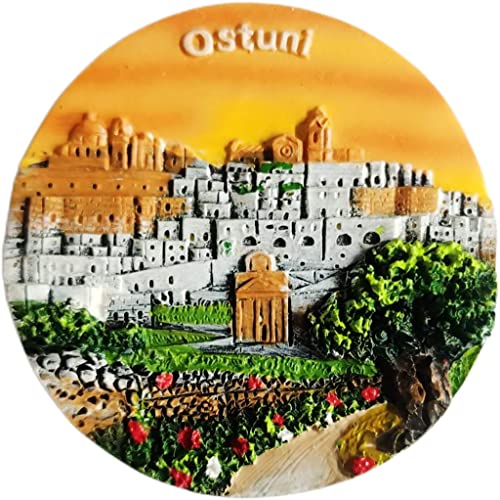 Ostuni Italien Ostuni Magnet Kühlschrank Kühlschrank Magnet Dekoration Aufkleber Souvenir Harz Handwerk Küche Whiteboard von ALTKO