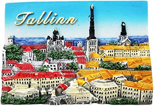 Tallinn Estland Tallinn Magnet Kühlschrank Kühlschrank Magnet Dekoration Aufkleber Souvenir Harz Handwerk Küche Whiteboard von ALTKO