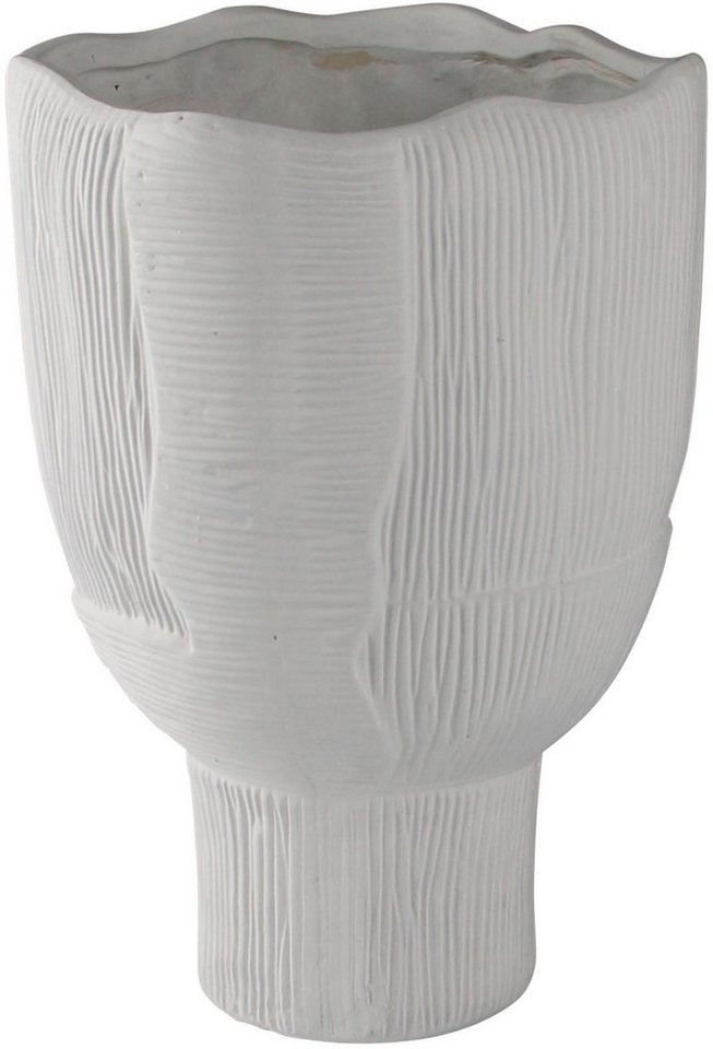 AM Design Dekovase Blüte, Tischvase aus Keramik, Höhe ca. 35 cm (1 St), Keramikvase, Dekoobjekt, Blumenvase von AM Design